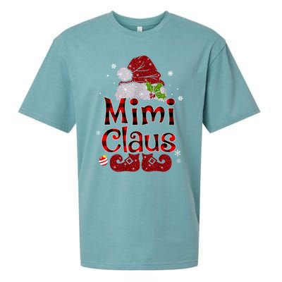 Mimi Claus Gift Christmas Pajama Family Matching Xmas Meaningful Gift Sueded Cloud Jersey T-Shirt