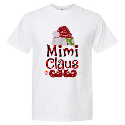 Mimi Claus Gift Christmas Pajama Family Matching Xmas Meaningful Gift Garment-Dyed Heavyweight T-Shirt