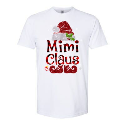 Mimi Claus Gift Christmas Pajama Family Matching Xmas Meaningful Gift Softstyle CVC T-Shirt