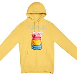 Macaron Cool Gift Lovers French Cookie Macaroons Baker Bakers Gift Premium Pullover Hoodie