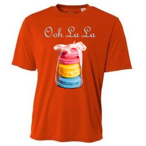 Macaron Cool Gift Lovers French Cookie Macaroons Baker Bakers Gift Cooling Performance Crew T-Shirt