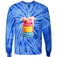 Macaron Cool Gift Lovers French Cookie Macaroons Baker Bakers Gift Tie-Dye Long Sleeve Shirt