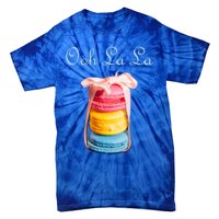 Macaron Cool Gift Lovers French Cookie Macaroons Baker Bakers Gift Tie-Dye T-Shirt