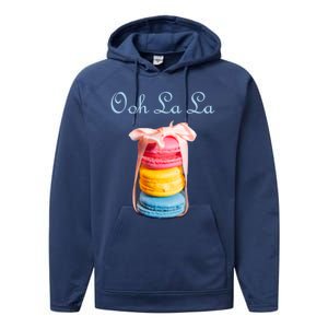 Macaron Cool Gift Lovers French Cookie Macaroons Baker Bakers Gift Performance Fleece Hoodie