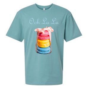 Macaron Cool Gift Lovers French Cookie Macaroons Baker Bakers Gift Sueded Cloud Jersey T-Shirt