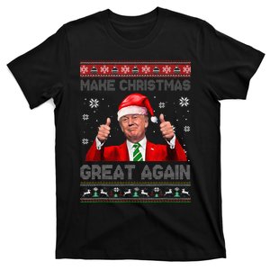 Make Christmas Great Again Xmas Funny Trump Pajamas Ugly T-Shirt