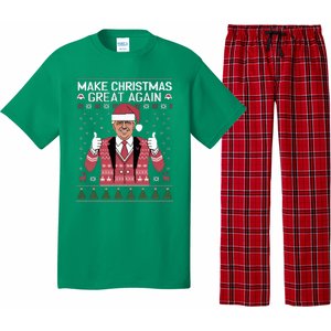 Make Christmas Great Again Trump Pajamas Ugly Sweatshirt Pajama Set