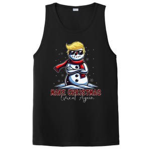 Make Christmas Great Again Snowman Trump Holiday PosiCharge Competitor Tank