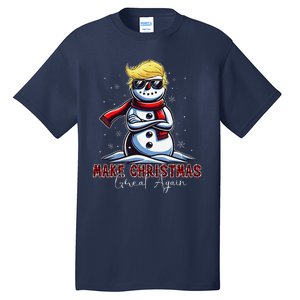 Make Christmas Great Again Snowman Trump Holiday Tall T-Shirt