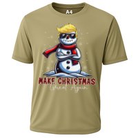 Make Christmas Great Again Snowman Trump Holiday Cooling Performance Crew T-Shirt