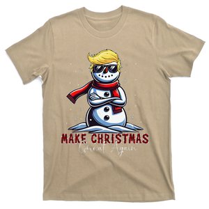 Make Christmas Great Again Snowman Trump Holiday T-Shirt