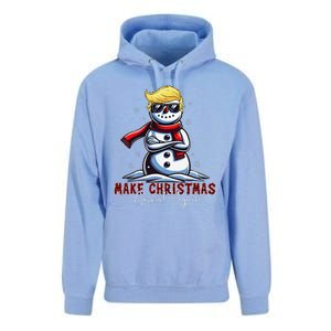 Make Christmas Great Again Snowman Trump Holiday Unisex Surf Hoodie