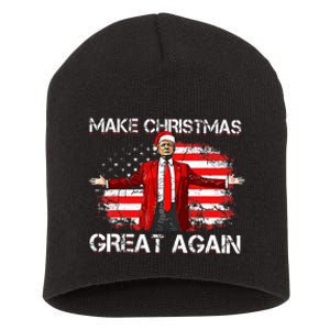 Make Christmas Great Again Santa Funny Trump Xmas Pajamas Short Acrylic Beanie