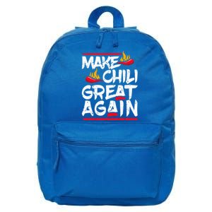 Make Chili Great Again Chili Cookoff Pepper Funny Meaningful Gift 16 in Basic Backpack