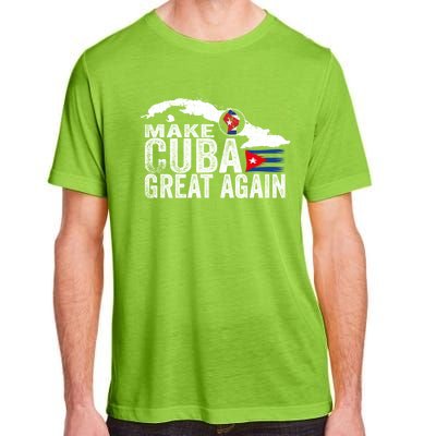 Make Cuba Great Again Free Sos Cuba Cuban Flag Funny Gift Adult ChromaSoft Performance T-Shirt