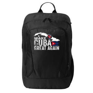 Make Cuba Great Again Free Sos Cuba Cuban Flag Funny Gift City Backpack