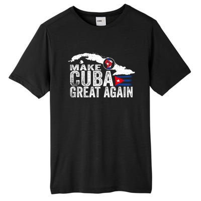 Make Cuba Great Again Free Sos Cuba Cuban Flag Funny Gift Tall Fusion ChromaSoft Performance T-Shirt