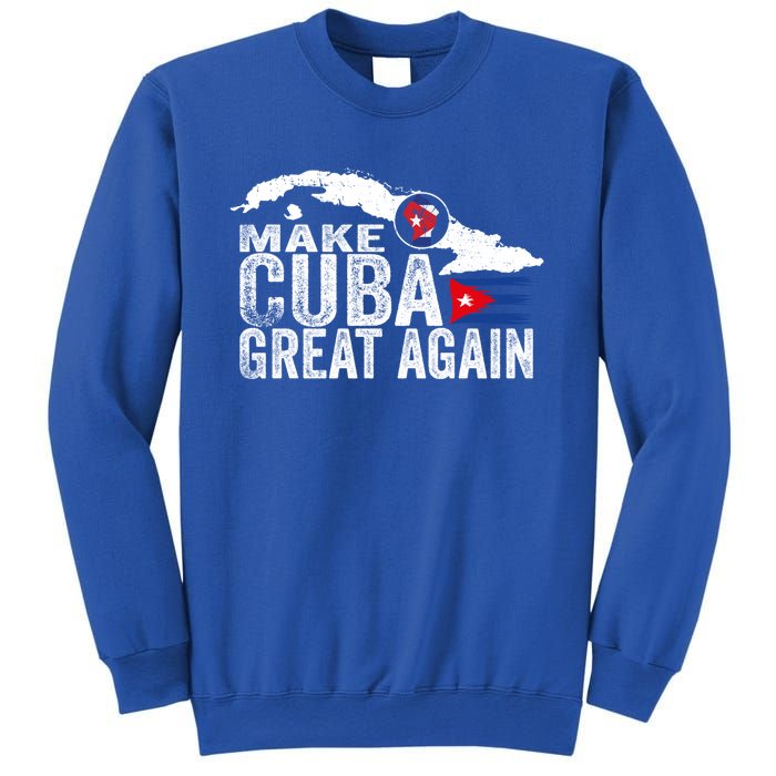 Make Cuba Great Again Free Sos Cuba Cuban Flag Funny Gift Sweatshirt