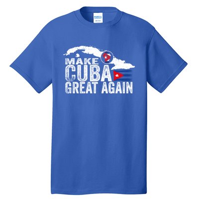 Make Cuba Great Again Free Sos Cuba Cuban Flag Funny Gift Tall T-Shirt