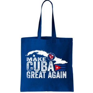 Make Cuba Great Again Free Sos Cuba Cuban Flag Funny Gift Tote Bag