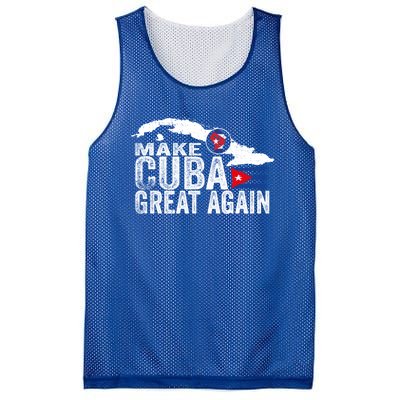 Make Cuba Great Again Free Sos Cuba Cuban Flag Funny Gift Mesh Reversible Basketball Jersey Tank