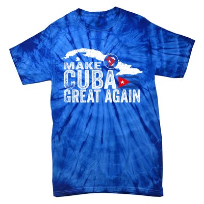 Make Cuba Great Again Free Sos Cuba Cuban Flag Funny Gift Tie-Dye T-Shirt