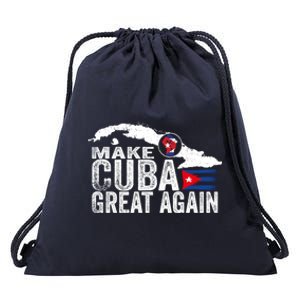 Make Cuba Great Again Free Sos Cuba Cuban Flag Funny Gift Drawstring Bag