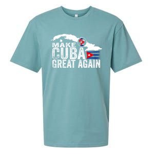 Make Cuba Great Again Free Sos Cuba Cuban Flag Funny Gift Sueded Cloud Jersey T-Shirt