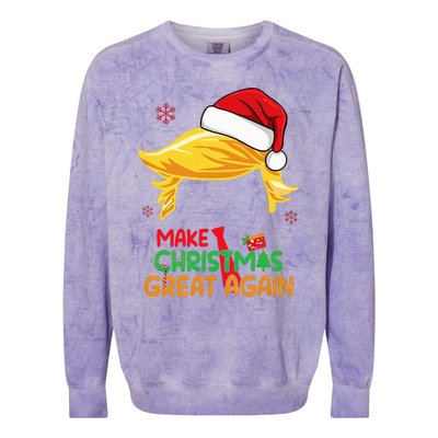 Make Christmas Great Again Trump Christmas Colorblast Crewneck Sweatshirt