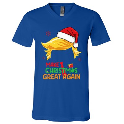 Make Christmas Great Again Trump Christmas V-Neck T-Shirt