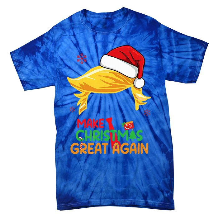 Make Christmas Great Again Trump Christmas Tie-Dye T-Shirt