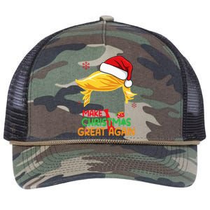 Make Christmas Great Again Trump Christmas Retro Rope Trucker Hat Cap