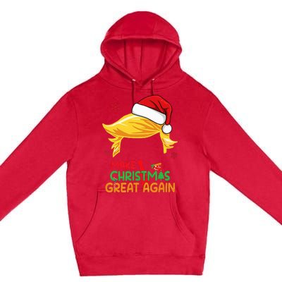 Make Christmas Great Again Trump Christmas Premium Pullover Hoodie