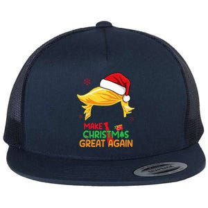 Make Christmas Great Again Trump Christmas Flat Bill Trucker Hat