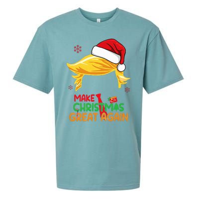 Make Christmas Great Again Trump Christmas Sueded Cloud Jersey T-Shirt