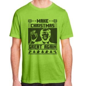 Make Christmas Great Again Trump Ugly Christmas Sweater Cool Gift Adult ChromaSoft Performance T-Shirt