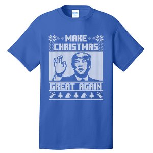 Make Christmas Great Again Trump Ugly Christmas Sweater Cool Gift Tall T-Shirt