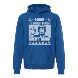 Make Christmas Great Again Trump Ugly Christmas Sweater Cool Gift Premium Hoodie