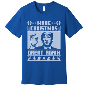 Make Christmas Great Again Trump Ugly Christmas Sweater Cool Gift Premium T-Shirt