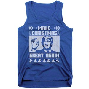 Make Christmas Great Again Trump Ugly Christmas Sweater Cool Gift Tank Top