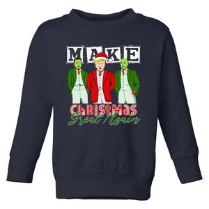 Make Christmas Great Again – Funny Trump Christmas Trio Elon Toddler Sweatshirt