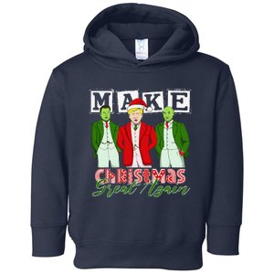 Make Christmas Great Again – Funny Trump Christmas Trio Elon Toddler Hoodie