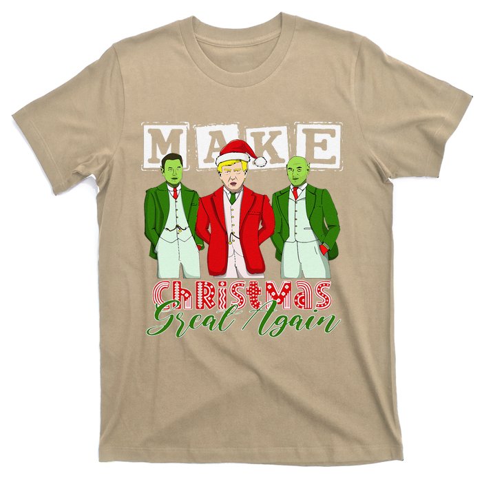 Make Christmas Great Again – Funny Trump Christmas Trio Elon T-Shirt