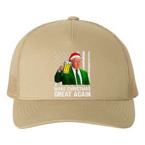 Make Christmas Great Again Beer Drinking Xmas Trump Yupoong Adult 5-Panel Trucker Hat