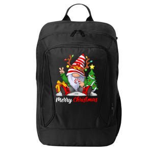 Merry Christmas Gnome Family Christmass For City Backpack