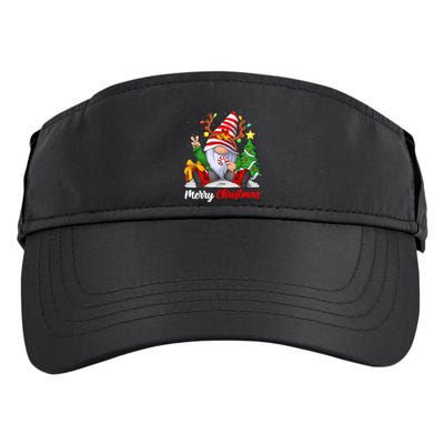 Merry Christmas Gnome Family Christmass For Adult Drive Performance Visor