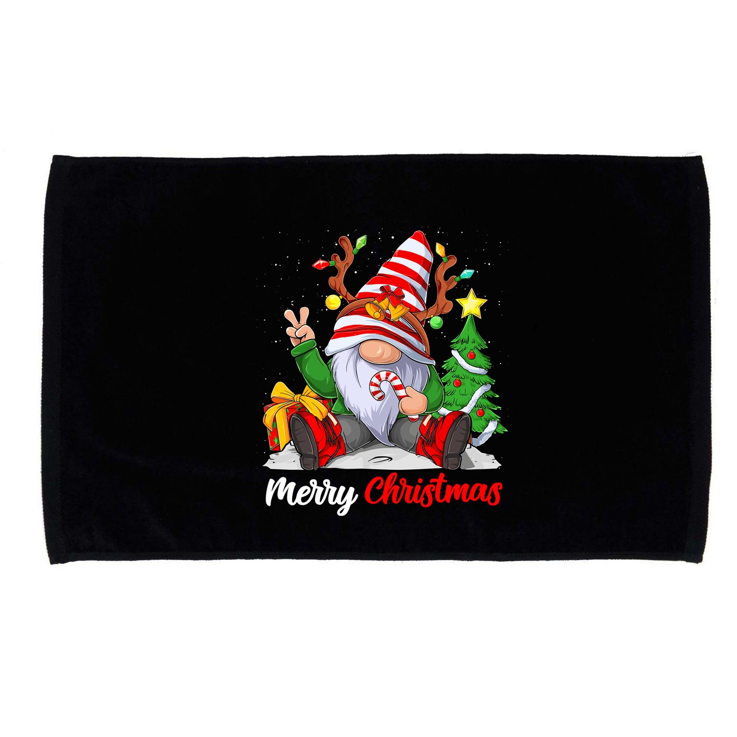 Merry Christmas Gnome Family Christmass For Microfiber Hand Towel