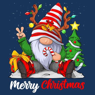 Merry Christmas Gnome Family Christmass For T-Shirt