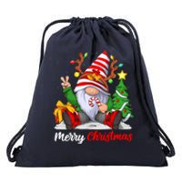 Merry Christmas Gnome Family Christmass For Drawstring Bag