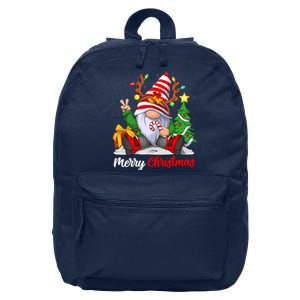 Merry Christmas Gnome Family Christmass For 16 in Basic Backpack